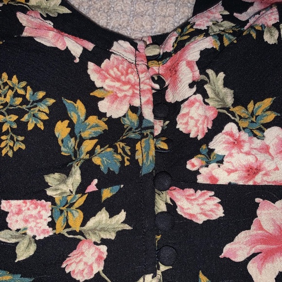 American Eagle Floral Cropped Corset Top - Picture 2 of 3